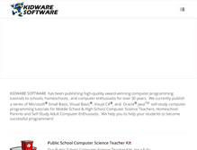 Tablet Screenshot of kidwaresoftware.com